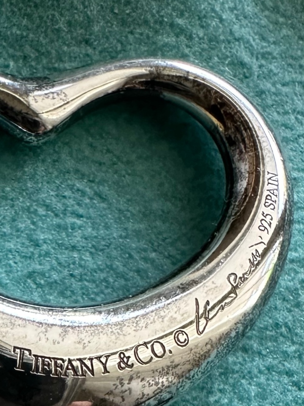 Tiffany & Co Elsa Peretti Open Heart Pendant 27mm - rare size, retired size! - Picture 4 of 9